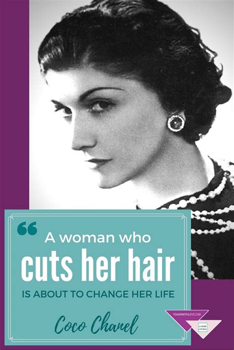 coco chanel cutting hair quote